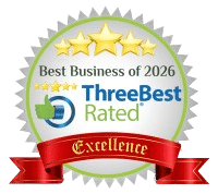 Award from ThreeBestRated for Best Massage Therapy business in Indianapolis, Indiana in 2024